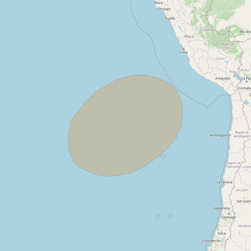 Inmarsat GX2 at 55° W downlink Ka-band S13DL Spot beam coverage map