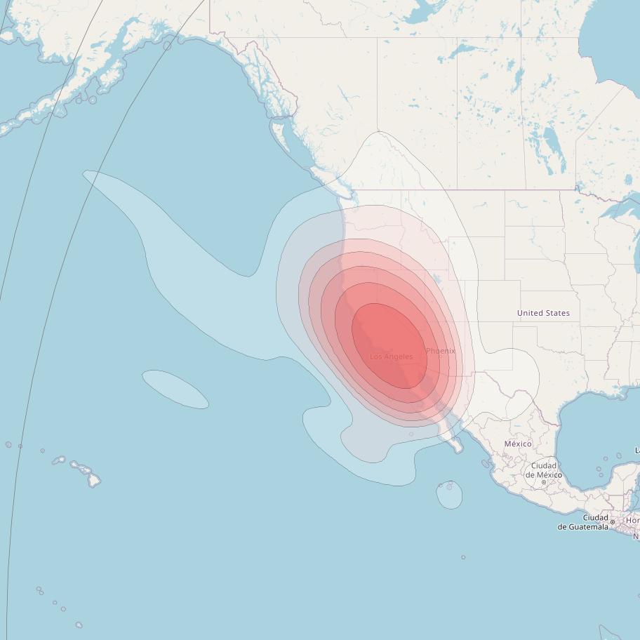 Intelsat 30 at 95° W downlink Ku-band CBC beam coverage map